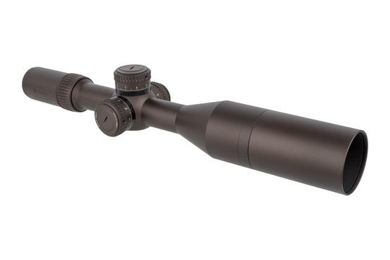 Vortex Gen II Razord HD 4.5-27x56mm EBR-7C MRAD rifle scope includes an extended sunshade to reduce mirage